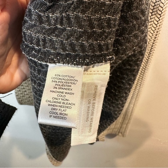 LOFT White Cotton Textured Sleeveless Knit A-Line Dress Size 2 - Picture 6 of 10